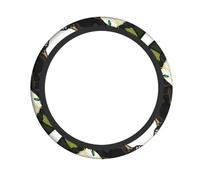 Pandas Of Father And Soncar - Funda para volante, tamaño estándar universal de 15 pulgadas (aproximadamente 38 cm), se adapta a la mayoría de coches, hombres y mujeres.
