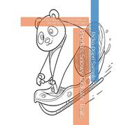 Panda's Snowy Trickster Trails: 61 Frosty, Funny, and Tricky Animal-Themed Zentangle Designs