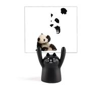 Pandas Teach Children Avoid Emotions - Soporte para notas, diseño de gato negro