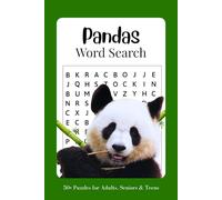 Pandas Word Search Puzzle Book: Word Search with Easy to Read Print about Pandas, Bamboo, Forests and Much More | 6x9 inches, 62 Pages | 50+ Puzzles ... Gift for Vacations, Birthdays and Free Time