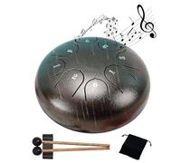 PandaXun Tambor de acero, tambor de lluvia de 8 notas para jardín exterior, tambor de chakra para exteriores cuando llueve, instrumentos de curación de sonido para educación musical, entretenimiento,