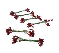 Pandecor Comarco Sa 72 minibayas Rojas con Alambre Hierro Verde 9 cm