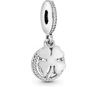 PANDELLA Colgante de plata de ley con diseño de mano, ojo y pluma, Standard, Plata de ley 925, Ágata