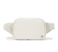 Pander Belt Bag Large 2L, Waterproof Everywhere Fanny Pack Purse for Women and Men with Adjustable Strap (White Opal).