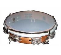 Pandereta Ø20 cm, parche poliéster, doble