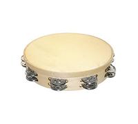 Pandereta Ø25cm con sonaja doble de acero inoxidable