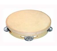 Pandereta Ø25cm sencilla con sonaja de acero inoxidable