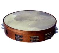 Pandereta asturiana, doble Ø 32cm, 20 pares de sonajas hojalata