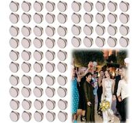 Pandereta de boda de 4/6 pulgadas a granel para adultos, para hacer ruido, pandereta de mano de una sola fila de metal, cascabel de percusión, regalo para fiesta de iglesia (100 unidades, 4 pulgadas)