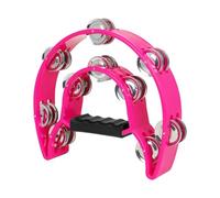 Pandereta de doble fila para adultos, pandereta de percusión de mano con 20 campanas de metal, panderetas, instrumentos de percusión