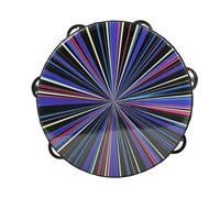 Pandereta de mano: instrumento percusión madera 20 cm for acompañar bandas baile y fiestas Panderetas para Adultos(Purple)