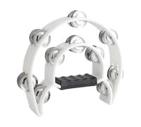 Pandereta de mano multifuncional pequeña con tono brillante, ideal para niños en edad preescolar, amantes de la música, instrumento rítmico