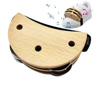 Pandereta de percusión con pedal | Pandereta Jingle a pie | Instrumento musical agitador para pies | Instrumento de percusión perfecto para músicos y bailarines, diseño ligero para un uso fácil