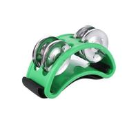 Pandereta de Pie con Sonido Potente Pandereta de Pie Ajustable con Instrumento Musical para Interpretación y Canto Verde