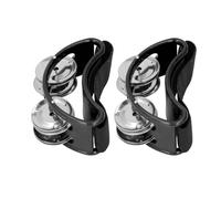 Pandereta de Pie Instrumento Musical Cuerda de Nailon Ajustable Pedal de Percusión Multifuncional para Conciertos 3,9 X 2,4 X 1,6 Pulgadas (BLACK)