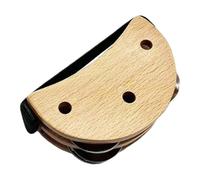 Pandereta de Pie Panderetas de pie for adultos, juego tambor pequeño madera con correa elástica, instrumento Musical
