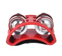 Pandereta de Pie, Sacudida de Pie Pandereta, pandereta de 4 campanas, Foot Panderetas, Pedal de Percusión Tambor de Pie, Tambor Pie Agitador, Verde