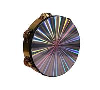 Pandereta de tambor, instrumento musical único de madera para fiestas de baile, conciertos