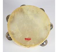 PANDERETA INFANTIL - Honsuy (20 Cm.) (6 Pares de Sonajas) Parche Piel Claveteada (42350)