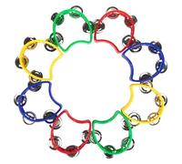 Pandereta, Pandereta de trompeta for niños, pandero de mano for niños de jardín de infantes, instrumento de percusión de pandereta de plástico