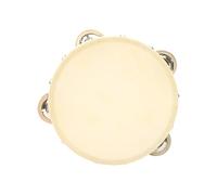 Panderetas de madera natural con campanas de metal, instrumento de percusión educativo, perfecto para niños y adultos, práctica musical, grupo, manualidades, juego de instrumentos musicales