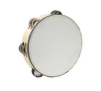 Panderetas de mano de madera con cascabeles de percusión para fiestas de iglesia, adultos, madera de 20.3 cm, 20.3 cm