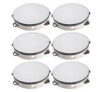 Panderetas - Tambor de pandereta de 15 cm, desarrolle habilidades | Instrumento musical de percusión Tambor educativo con facilidad, instrumento de percusión de mano para juegos Yoga Danza Meditación