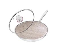 Pandes De Fritura | Sartén Y Sartén Resistente A Los Arañazos Con Tapa De Vidrio | Utensilios De Cocina Antiadhesivos Para Convulsiones, Hornear, Tortillas, Salteados | Pan De Cocina Sostenible