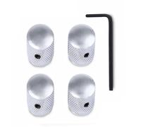 Pandillas Control Guitarra Metal 4pcs Pandillas Redondas Perillas Metal Volúmenes Metal Para Volúmenes Precisos Y Ajuste Tono En Guitarras Eléctricas