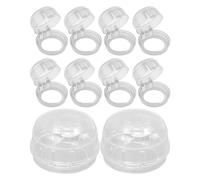 Pandillas De Seguridad Para Estufas - Coprimanopole Protectora Transparente | Conjunto De 10 Piezas De Seguridad Para Niños, Coprimanopole Para Estufas | Anti -secuencia Para Las Proteccione