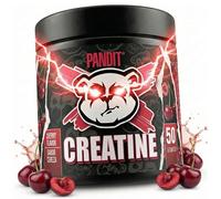 PANDIT | Creatina Monohidratada de Sabores | Creatine en Polvo Monohidratada | Rendimiento Físico | Creatina Pura sin añadidos | Gran Solubilidad | Micronizada | 50 Dosis | 160g (160, Cereza)