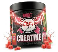 PANDIT | Creatina Monohidratada de Sabores | Creatine en Polvo Monohidratada | Rendimiento Físico | Creatina Pura sin añadidos | Gran Solubilidad | Micronizada | 50 Dosis | 160g (160, Sandía)