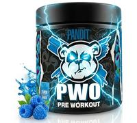 Pandit Pre entreno | Más Óxido Nítrico con Creatina Monohidratada | Preentreno Fuerte con Cafeína | Pre Workout Gimnasio en Polvo | Monohidrato de Creatina | Beta Alanina (240g, Frambuesa azul)