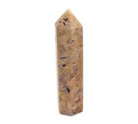 Pandiui23 Torre de Piedra ágata Loca, de Varita de Cristal, ágata Loca Natural Columna de Cristal Hexagonal,Varitas de Cristal de Roca ágata Loca varitas de ágata Locao, Torre (ágata Loca, 7-8 CM)