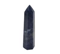 Pandiui23 Torre de Piedra Sodalita, de Varita de Cristal, Sodalita Natural Columna de Cristal Hexagonal,Varitas de Cristal de Roca Sodalita, varitas de Sodalita, Torre (Sodalita, 7-8 CM)