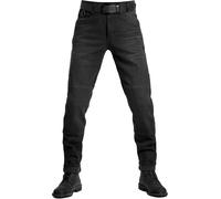 Pando Moto Boss Dyn 01 Vaqueros de motocicleta, negro-gris, tamaño 30 para Hombres