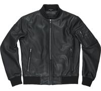 Pando Moto Falcon Aviator Chaqueta de cuero, negro, Talla XL