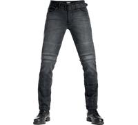 Pando Moto Karl Devil 9 Vaqueros de motocicleta, Lavado oscuro, Talla 30