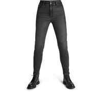 Pando Moto Kaya Slim Vaqueros de moto para mujer, gris, Talla 28/32