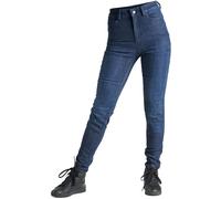 Pando Moto Kusari Cor Vaqueros de moto para damas, azul oscuro, Talla 26