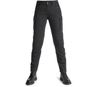 Pando Moto Mila Cargo Vaqueros de moto para mujer, negro, Talla 28/30