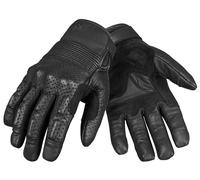 Pando Moto Onyx 02 Guantes perforados para motocicletas, negro, Talla L