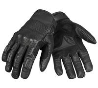 Pando Moto Onyx 02 Guantes perforados para motocicletas, negro, Talla XL