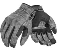 Pando Moto Onyx Black Guantes de moto perforados, gris, Talla XS