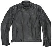Pando Moto Twin Chaqueta de cuero de motocicleta, negro, Talla S