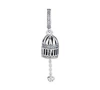 PANDOCCI 2018 - Abalorio Colgante de pájaro Libre de otoño, Plata 925, Compatible con Pulseras Pandora Originales
