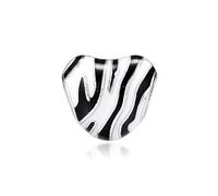 Pandocci 2019 - Abalorio de plata de ley 925 con diseño de rayas silvestres para pulseras Pandora