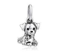 PANDOCCI 2019 Mother's Day Gift Labrador Puppies Dangle Bead 925 Silver DIY Fits Original Pandora Bracelets Charm Fashion Jewellery