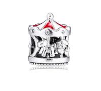 PANDOCCI 2019 Winter Christmas Carousel Charm Bead 925 Silver DIY Fits Original Pandora Bracelets Charm Fashion Jewellery