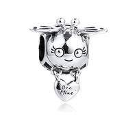PANDOCCI 2020 - Abalorio de plata de ley 925 con diseño de abeja, compatible con pulseras originales Pandora